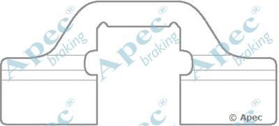 APEC BRAKING kit1134 -  Комплектующие, тормозные колодки